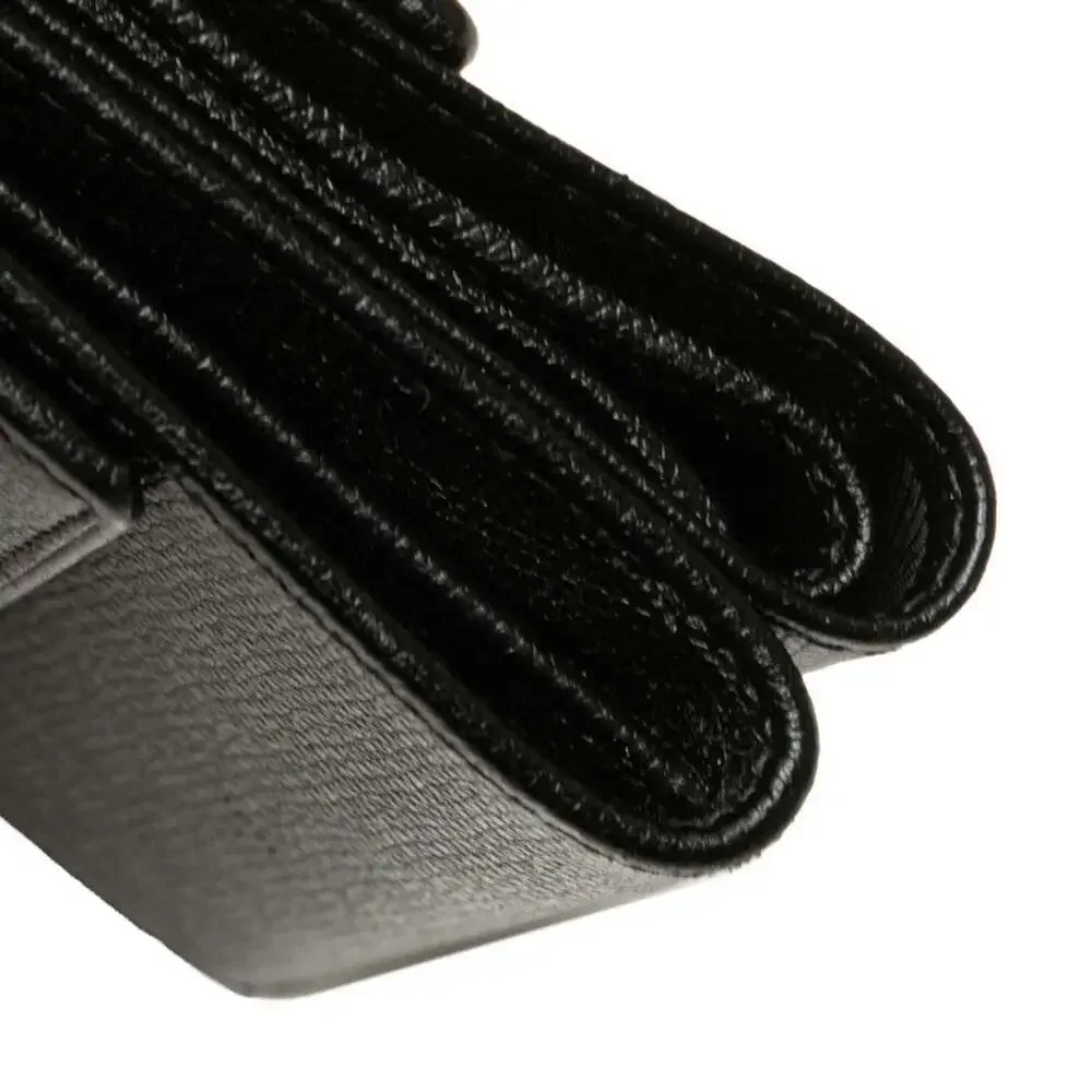 CHANEL Black Leather Wallet